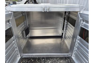 New 2026 Frontier Trailers 5'1" Truck Bed Livestock Box – Double Doors & Center Divider