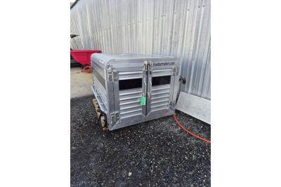 New 2026 Frontier Trailers 5'1" Truck Bed Livestock Box – Double Doors & Center Divider