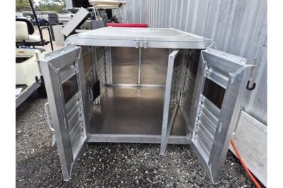 New 2026 Frontier Trailers 5'1" Truck Bed Livestock Box – Double Doors & Center Divider