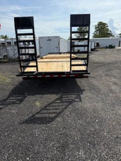 New 2026 Triple Crown Trailers 8x24 Heavy-Duty Equipment Trailer – Swing-Up Ramps | 14K Equipment Trailer
