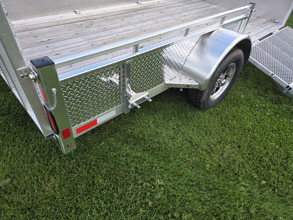 New 2027 Canadian Built All Aluminum 7'x12' SA-3500 Side Loader Utility Trailer