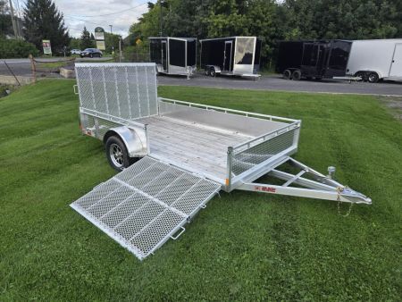 New 2027 Canadian Built All Aluminum 7'x12' SA-3500 Side Loader Utility Trailer
