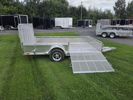 New 2027 Canadian Built All Aluminum 7'x12' SA-3500 Side Loader Utility Trailer