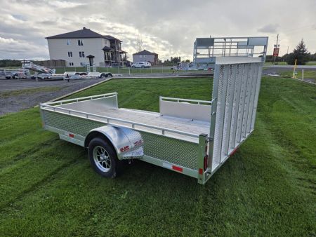 New 2027 Canadian Built All Aluminum 7'x12' SA-3500 Side Loader Utility Trailer