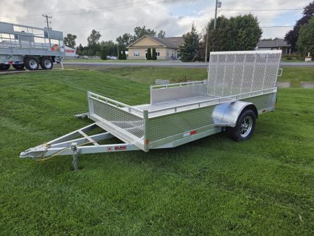 New 2027 Canadian Built All Aluminum 7'x12' SA-3500 Side Loader Utility Trailer