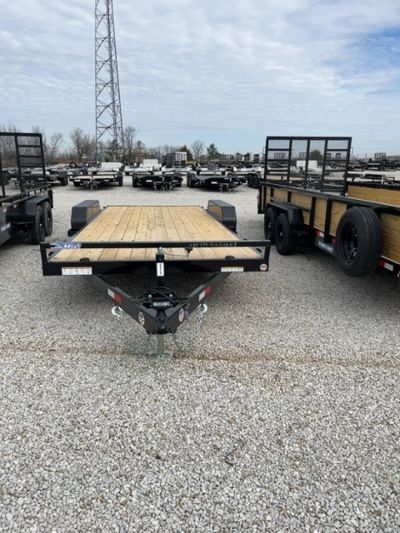 New 2026 Sure-Trac 7 x 20 (18+2) 10K C-Channel Wood Deck Car Hauler