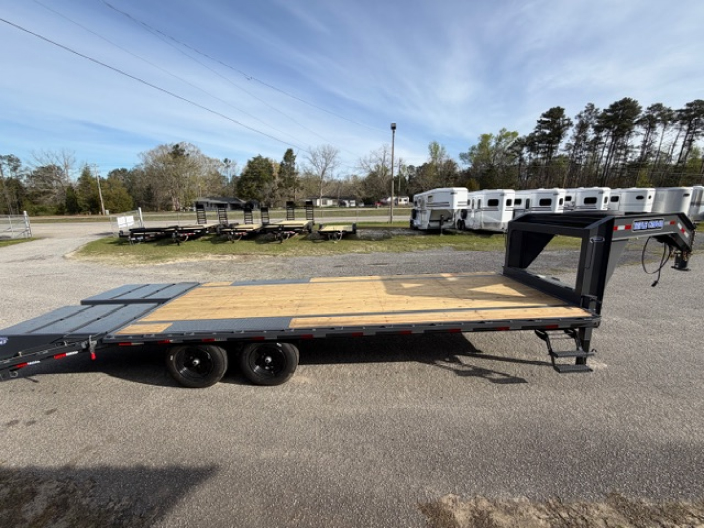 2027 9×25 Equipment Flatbed Trailer photo 3