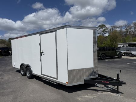New TX8.5X20TA3 Texas Trailers Cargo / Enclosed Trailer w/ Ramp Door & 48  Side Door