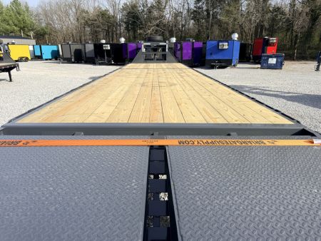New 2026 Lamar Trailers 102X36 GOOSENECK 24K GVWR (MEGA RAMPS) Flatbed Trailer