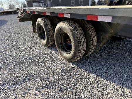 New 2026 Lamar Trailers 102X25 PINTLE HITCH 24K GVWR (MEGA RAMPS) Equipment Trailer