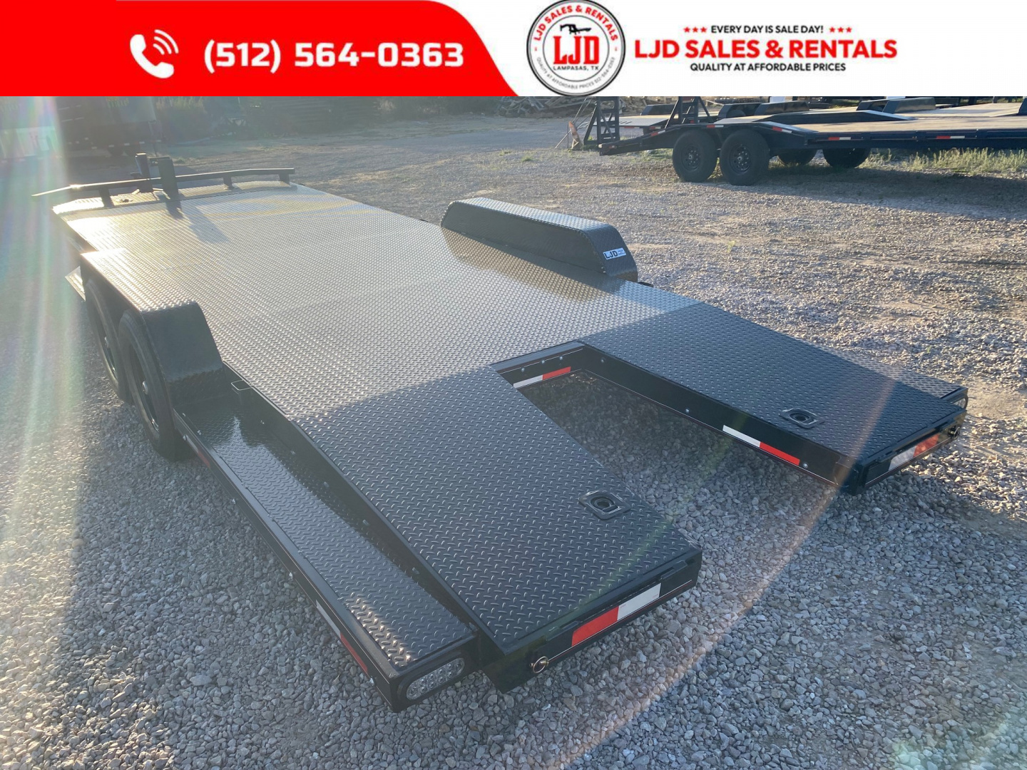 New 2026 Lion - 83 x 22 Car Hauler - 12K GVWR - Split Dovetail