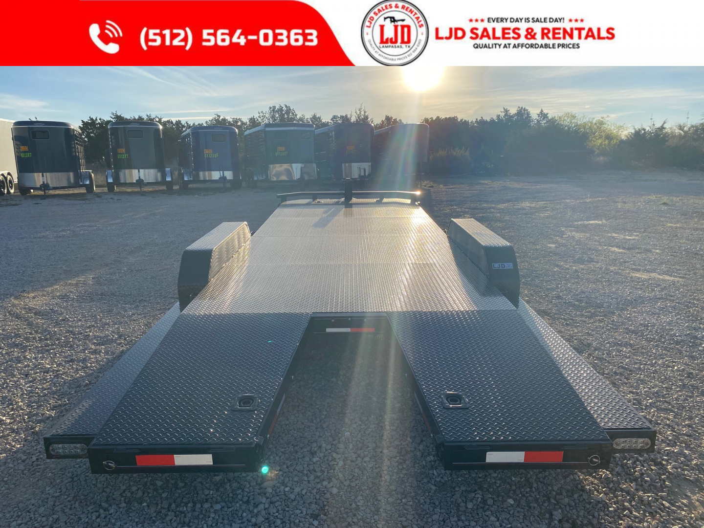 New 2026 Lion - 83 x 22 Car Hauler - 12K GVWR - Split Dovetail