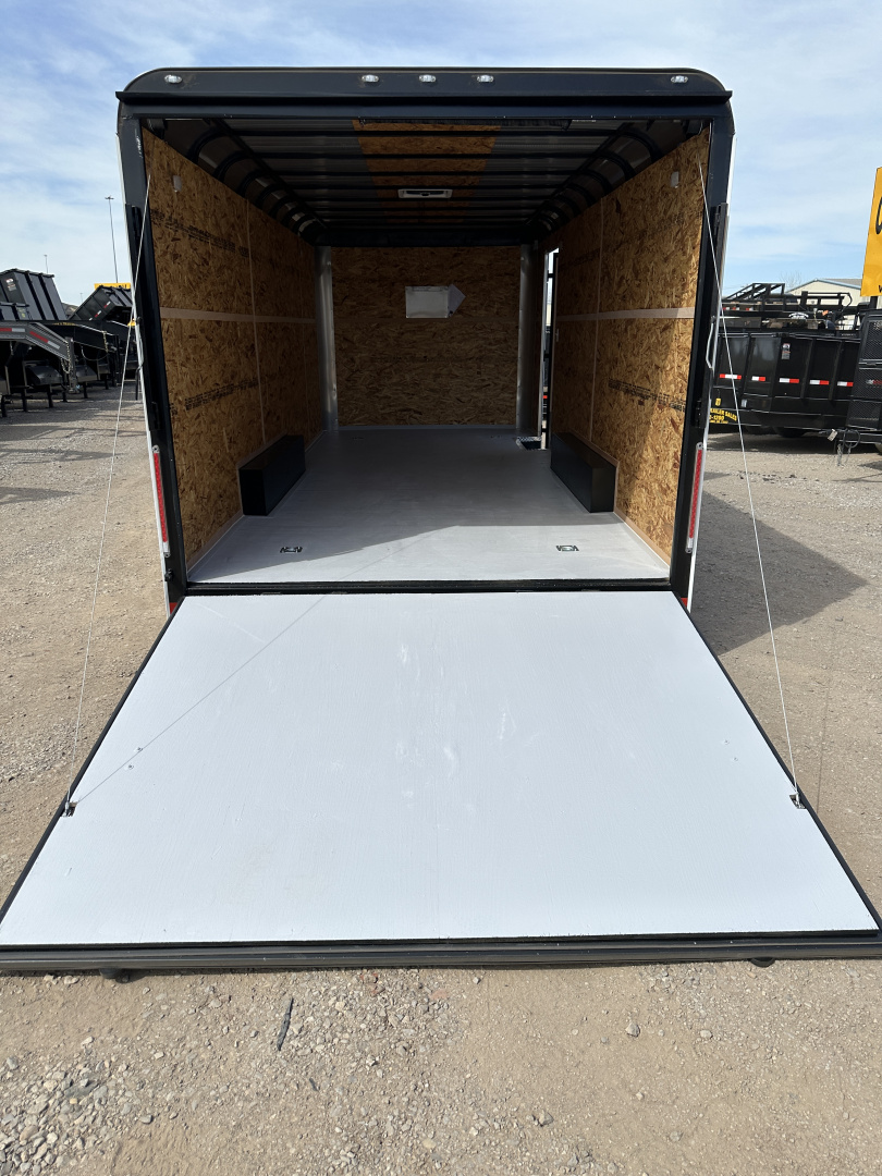 New 2026 Cargo Craft 8.5'x20x7'tall Expedition 5200s ramp White Black out Cargo / Enclosed Trailer