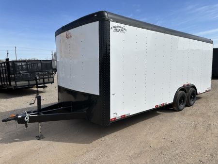 New 2026 Cargo Craft 8.5'x20x7'tall Expedition 5200s ramp White Black out Cargo / Enclosed Trailer