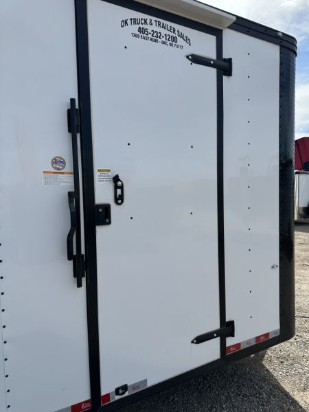New 2026 Cargo Craft 8.5'x24'x7'tall Elite V Nose Basic Auto Carrier, 5200's White black out Cargo / Enclosed Trailer