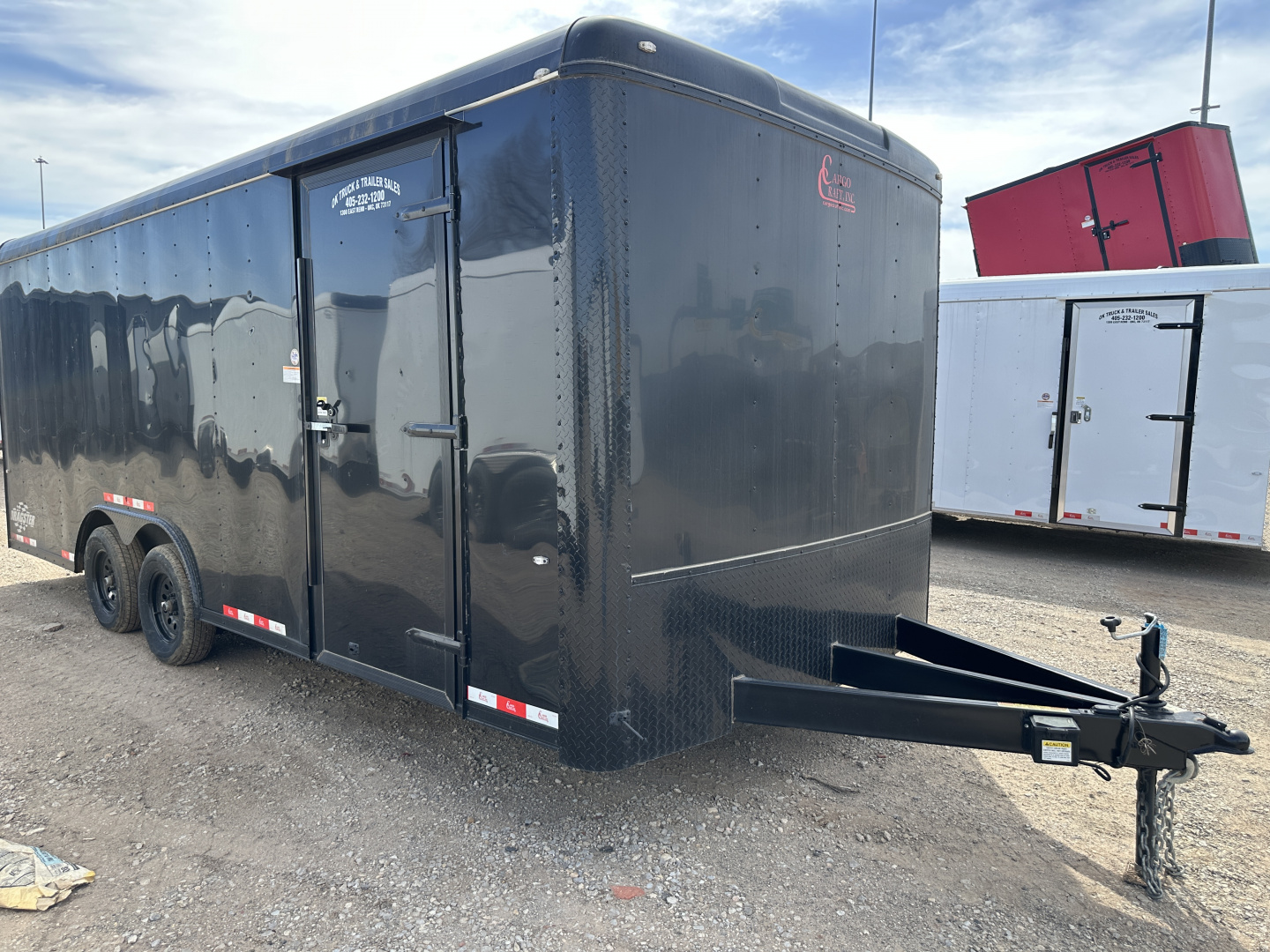 New 2023 Cargo Craft 8.5'x20'x7'tall Basic Auto Carrier Black / Black out Cargo / Enclosed Trailer