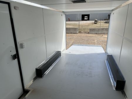 New 2025 Cargo Craft 8.5'x20'x7'tall Elite V Nose Car Hauler White Blk out Cargo / Enclosed Trailer