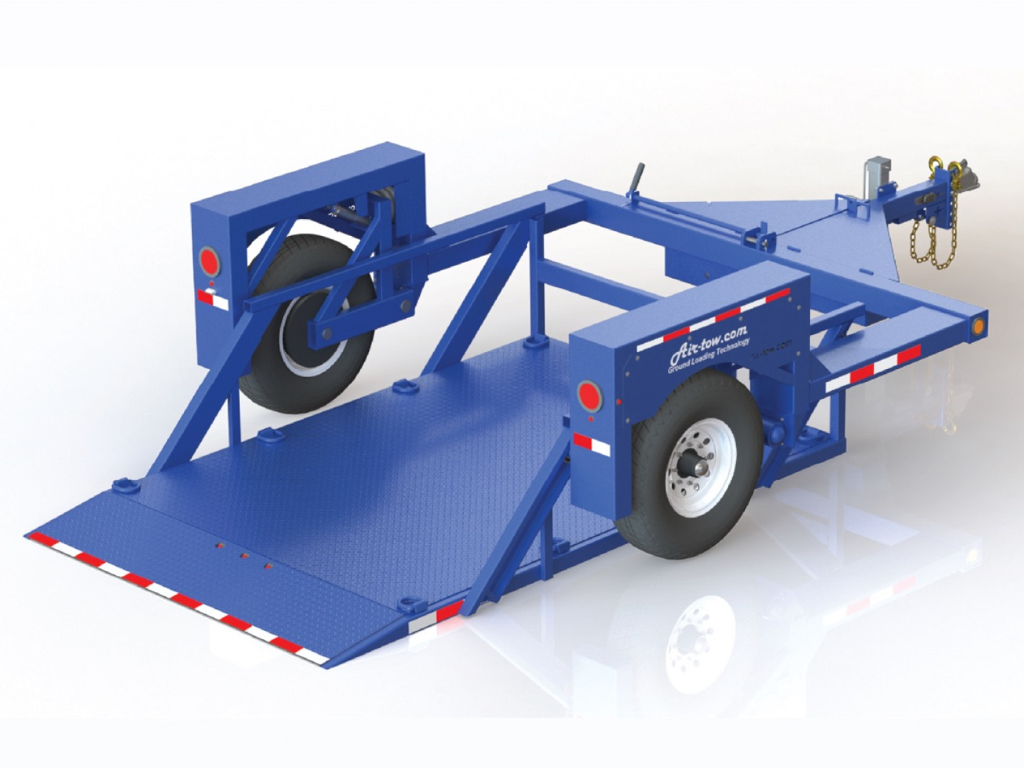 New 6'3" x 10' Air-Tow S10-55 Single Axle Drop Deck Utility 8.9k