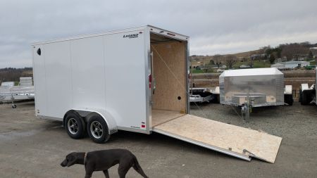 New 2026 Legend 7x14 + 3 Flat-Top V-Nose Cargo Trailer w/ Ramp (84" INSIDE!!!)