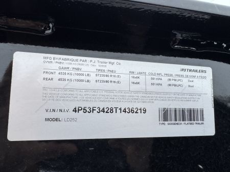 New 2026 PJ Trailers LD25GN Flatbed Trailer