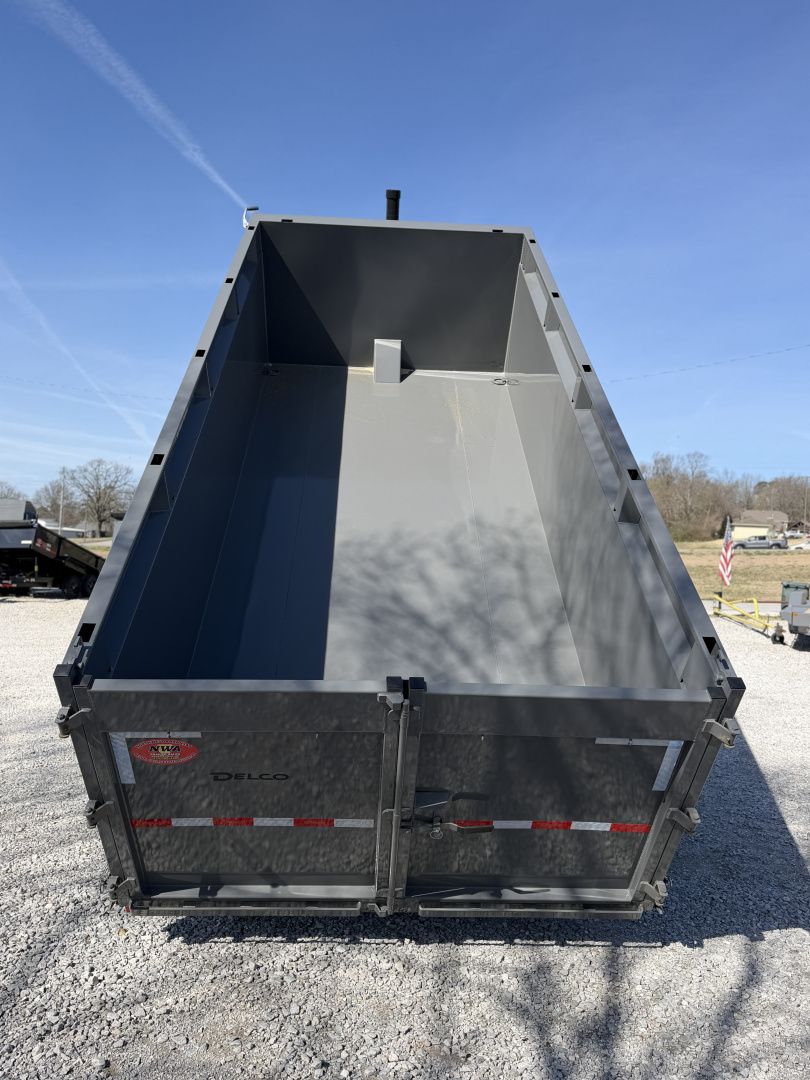 New 2026 Delco Trailers D5 83"X 16' (4FT SIDES) 16K TELESCOPIC Dump Trailer