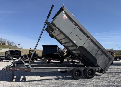 New 2026 Delco Trailers D5 83"X 16' (4FT SIDES) 16K TELESCOPIC Dump Trailer