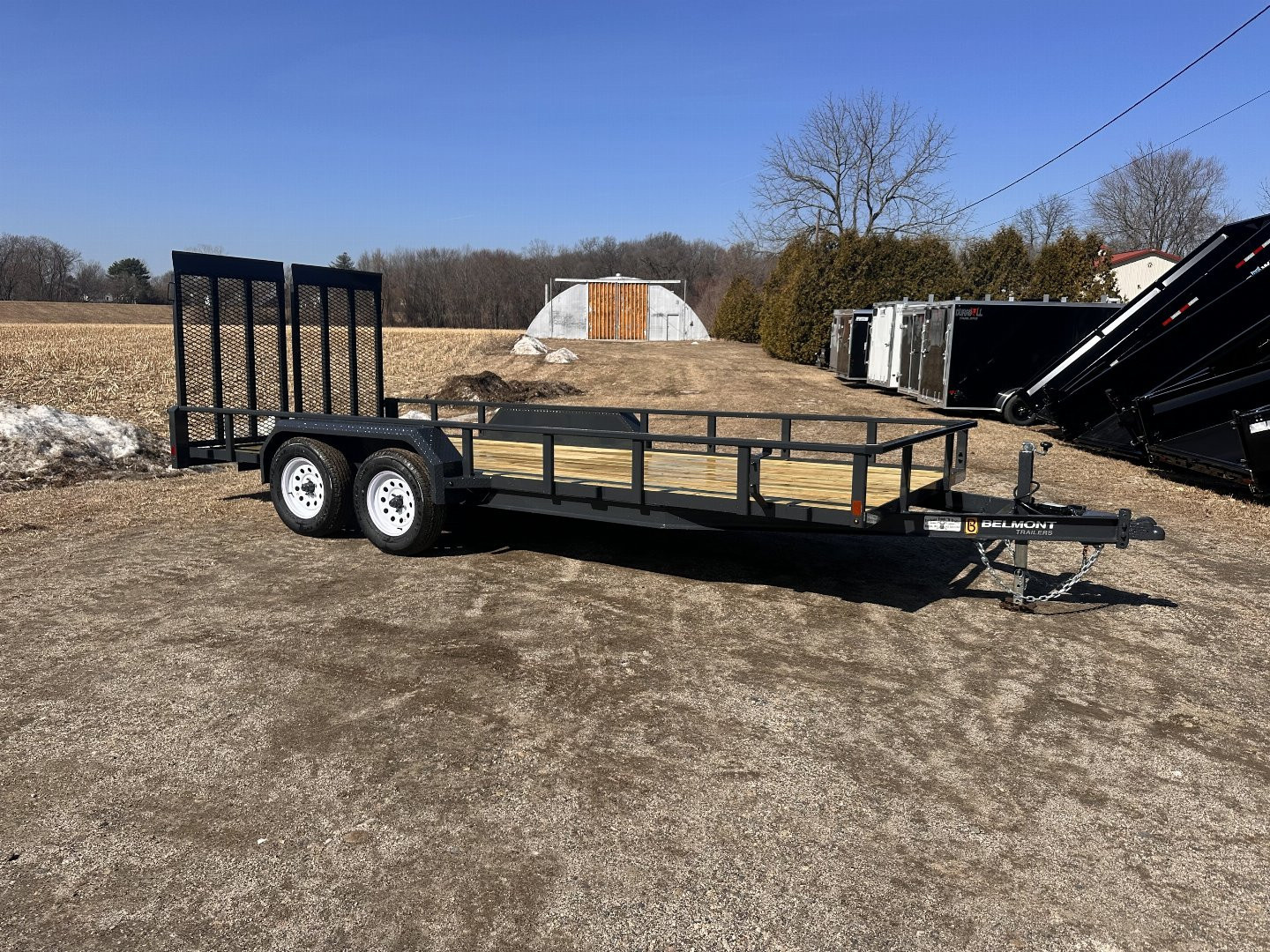 New 2026 Belmont 7x18 Landscape trailer Utility Trailer