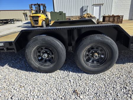 New 2026 MEB 83x20 TA, 2' dovetail, 5.2k axles, with 5' slide in ramps Car Hauler