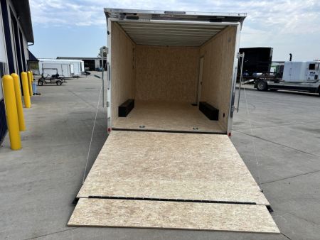 New 2026 Formula Traverse White 8.5'x16' 7k Flat Top V-Nose Enclosed Car Hauler Cargo Trailer