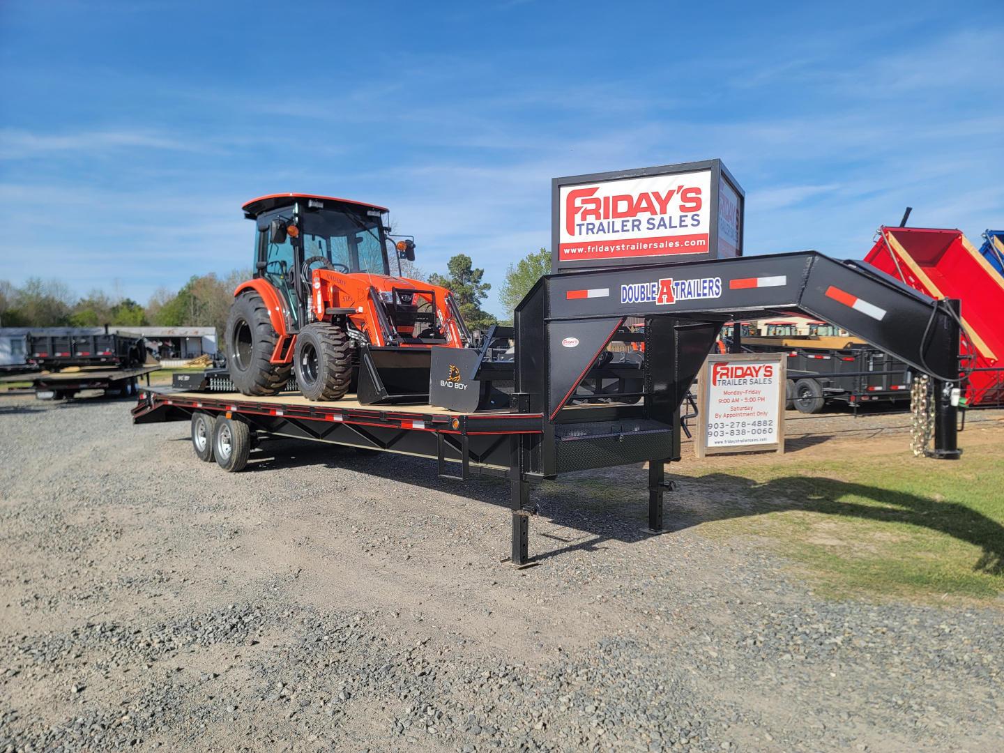New 2026 Bad Boy 5055CS Tractor Shuttle Shift/ 6' HD Cutter / Trailer Package