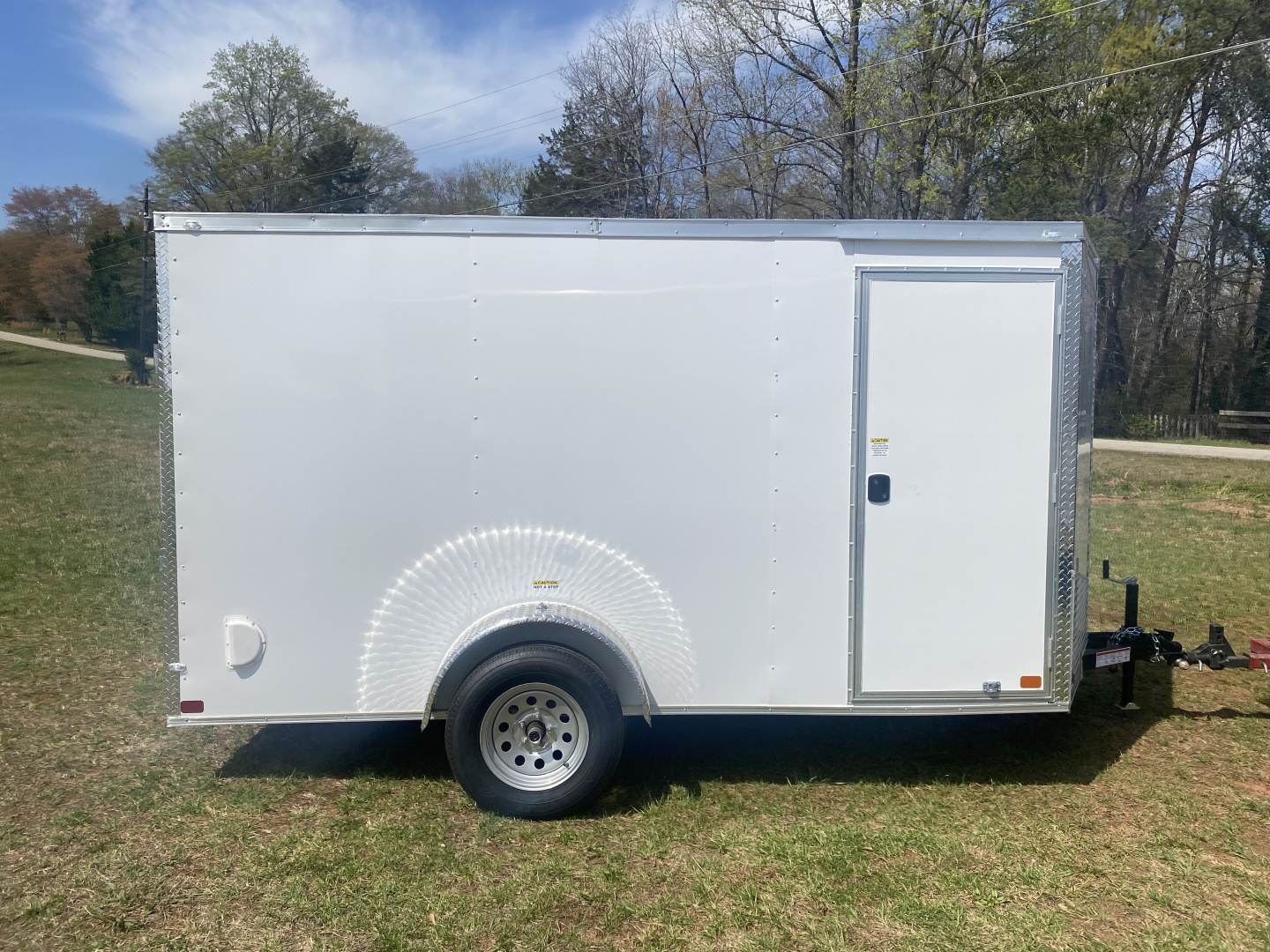 New 2027 Seed Cargo 6x12 Single Axle Enclosed Trailer w/Rear Ramp
