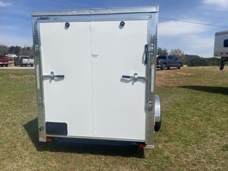 New 2027 Seed Cargo 6x12 Single Axle Enclosed Trailer w/Rear Ramp