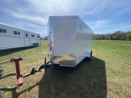 New 2027 Seed Cargo 6x12 Single Axle Enclosed Trailer w/Rear Ramp