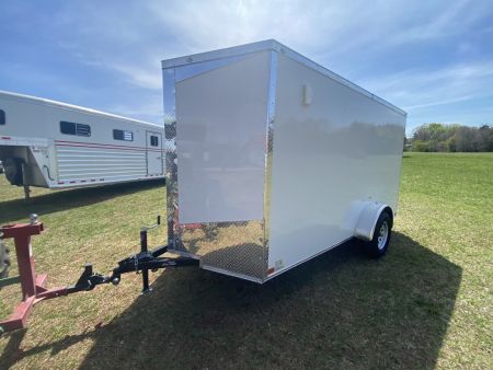 New 2027 Seed Cargo 6x12 Single Axle Enclosed Trailer w/Rear Ramp
