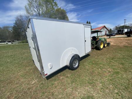 New 2027 Seed Cargo 6x12 Single Axle Enclosed Trailer w/Rear Ramp