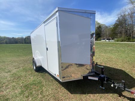 New 2027 Seed Cargo 6x12 Single Axle Enclosed Trailer w/Rear Ramp