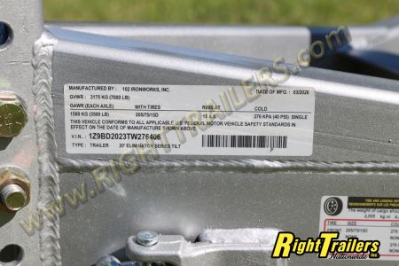 New 2026 7X20 102 Ironworks TILT Car Hauler