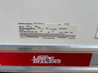 New 2026 United Trailers UXT-8.518TA70 Car / Racing Trailer