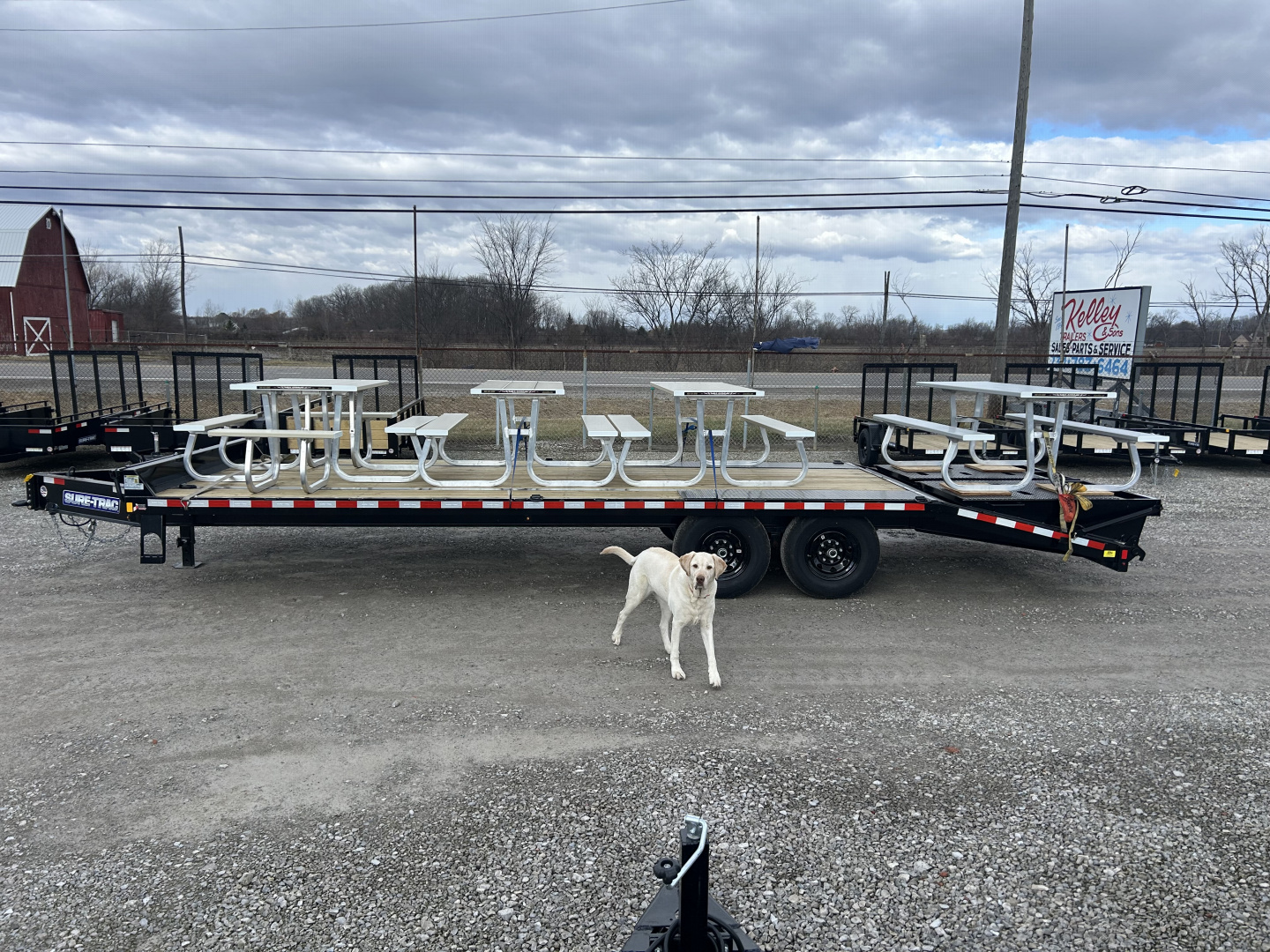 New 2027 Aluma 8' Pewter Picnic Table