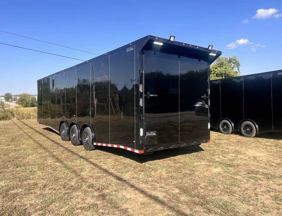 New 2026 Rock Solid Cargo 8.5x32 7'6" Interior- Race Trailer-Finished Interior-Triple 7000 Triple Torsion Axle - Pit Lights