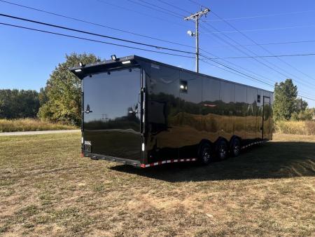 New 2026 Rock Solid Cargo 8.5x32 7'6" Interior- Race Trailer-Finished Interior-Triple 7000 Triple Torsion Axle - Pit Lights