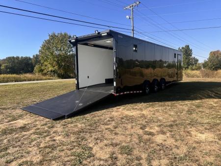 New 2026 Rock Solid Cargo 8.5x32 7'6  Interior- Race Trailer-Finished Interior-Triple 7000 Triple Torsion Axle - Pit Lights