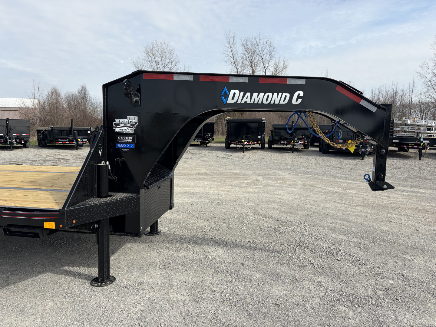 New 2026 Diamond C Trailers FMAX212L32X102HDT (32' X 102") 25.9K (Pacesetter Ed.) Hydraulic Dovetail Flatbed Trailer