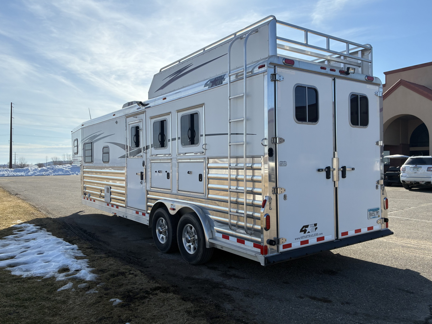 Used 2016 4-Star 3H 11' Trail Boss Conversions LQ Horse Trailer