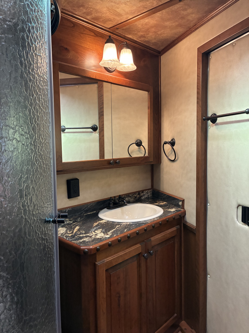 Used 2016 4-Star 3H 11' Trail Boss Conversions LQ Horse Trailer