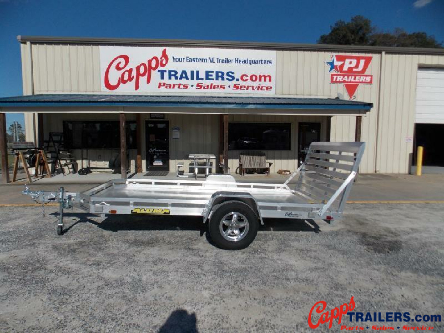 New 2027 Aluma AL 7712H-S-TG Utility Trailer