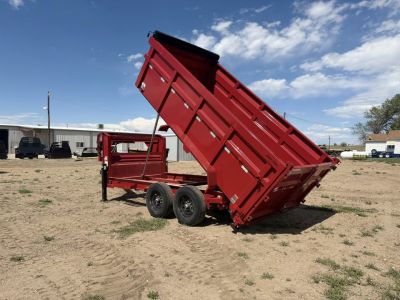 New 2026 Load Trail 7-14-4H Telescopic Gooseneck Dump W/ Hydraulic Jacks 7K Axles