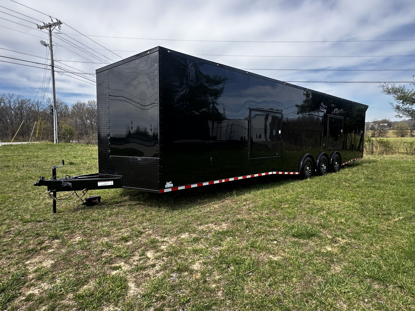 New 2026 Rock Solid Cargo 8.5x36 Car Hauler- 7000LB Spread Torsion- HD Ramp- 10" Bogey Wheels - 2 - Escape Doors Car Hauler