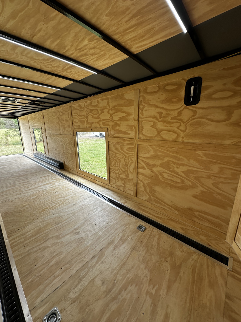 New 2026 Rock Solid Cargo 8.5x36 Car Hauler- 7000LB Spread Torsion- HD Ramp- 10" Bogey Wheels - 2 - Escape Doors Car Hauler