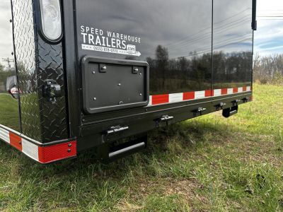 New 2026 Rock Solid Cargo 8.5x36 Car Hauler- 7000LB Spread Torsion- HD Ramp- 10" Bogey Wheels - 2 - Escape Doors Car Hauler